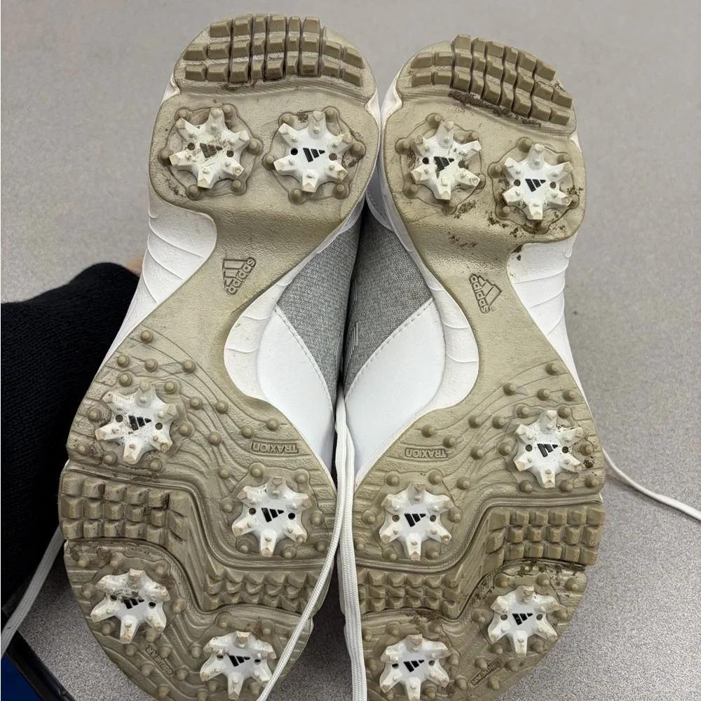 Adidas White and Gray golf shoes - Picture 7 of 10